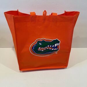 Orange Tote Bag with Blue F Logo